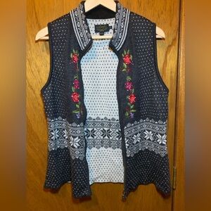 Icelandic Design knit zip-front vest